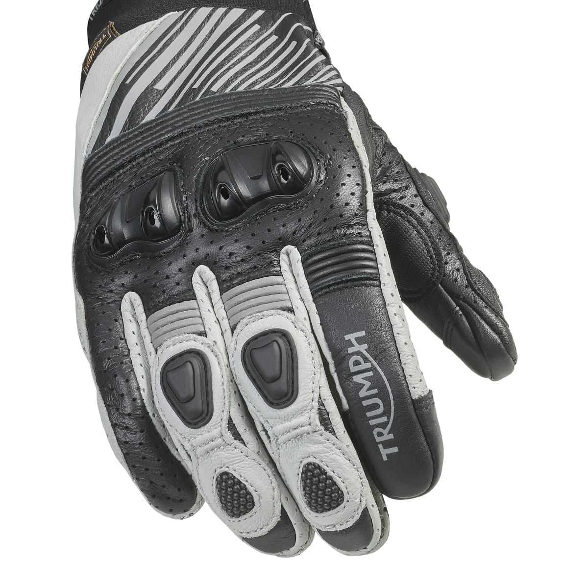 Triumph Bullet Gloves Black & Grey - Image 2