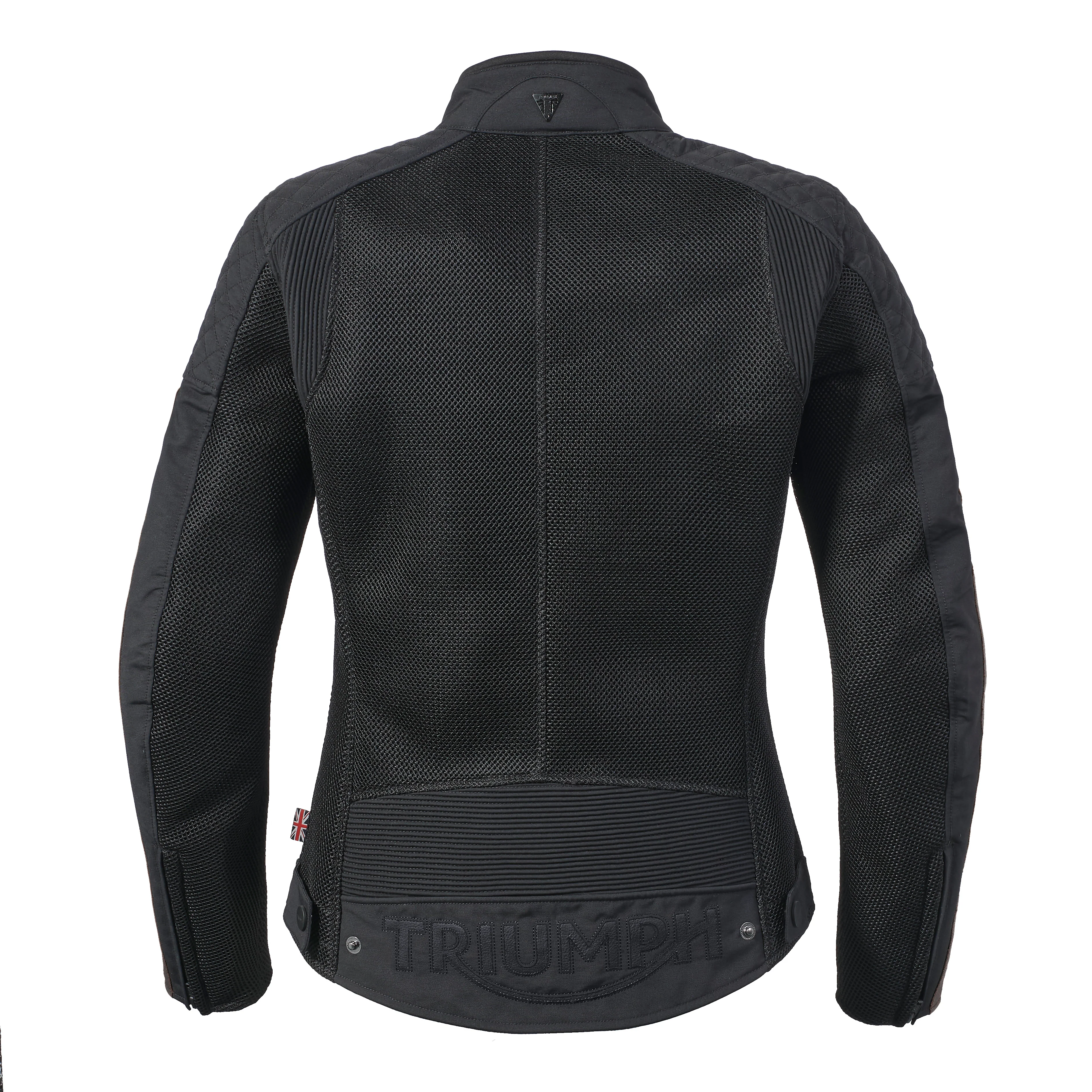 Triumph Ladies Braddan Retro Mesh Jacket Black - Image 4