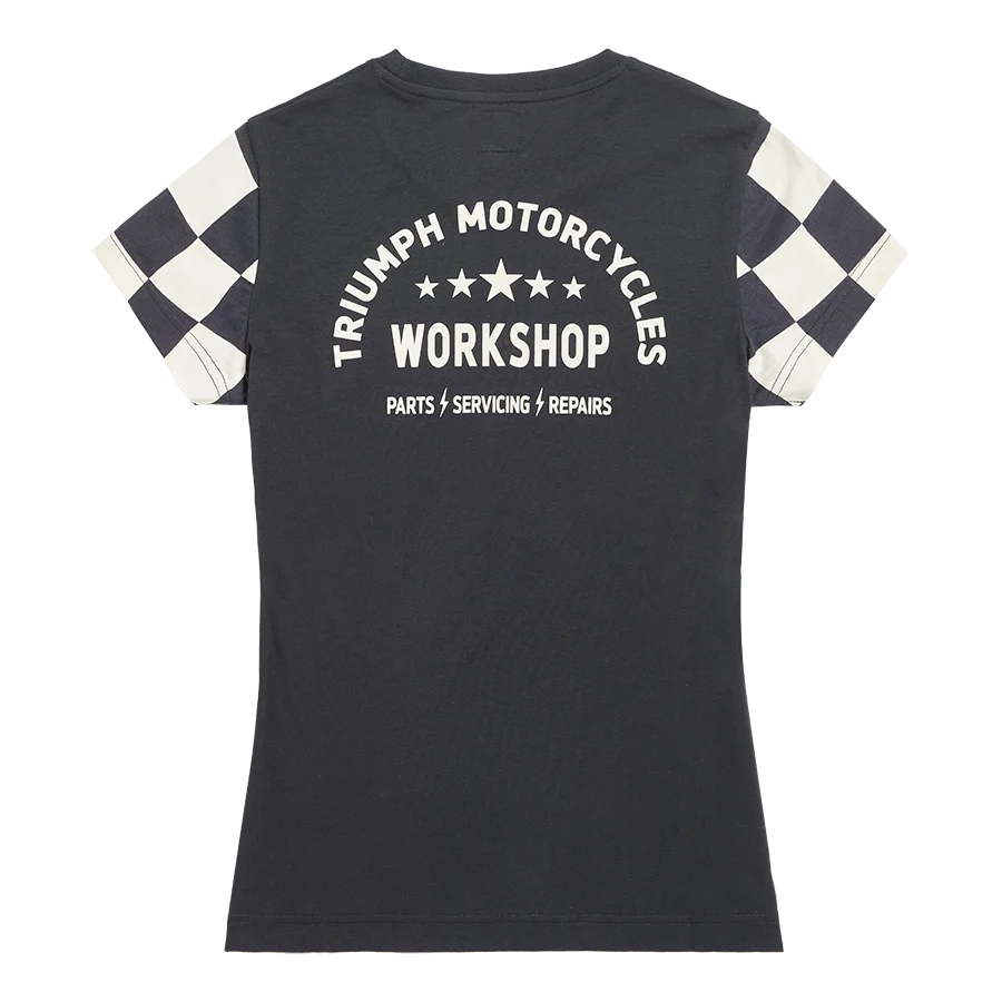 Triumph Ladies Marie Black & Bone T Shirt - Image 2