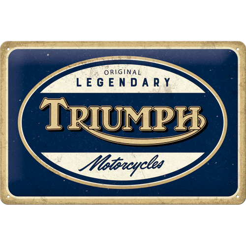 Triumph Legendary Motorcycle Tin Sign