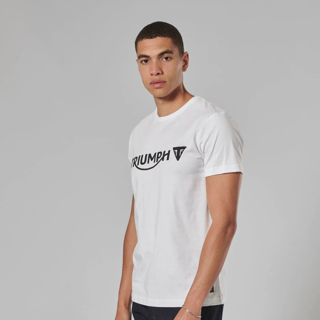 Triumph Mens Cartmel White & Black T Shirt - Image 6