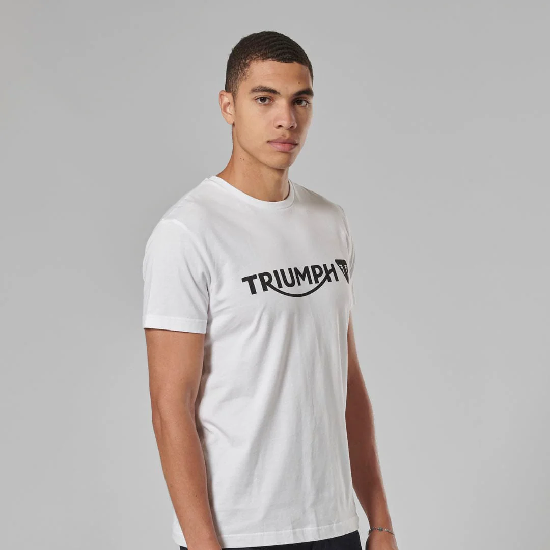 Triumph Mens Cartmel White & Black T Shirt - Image 8