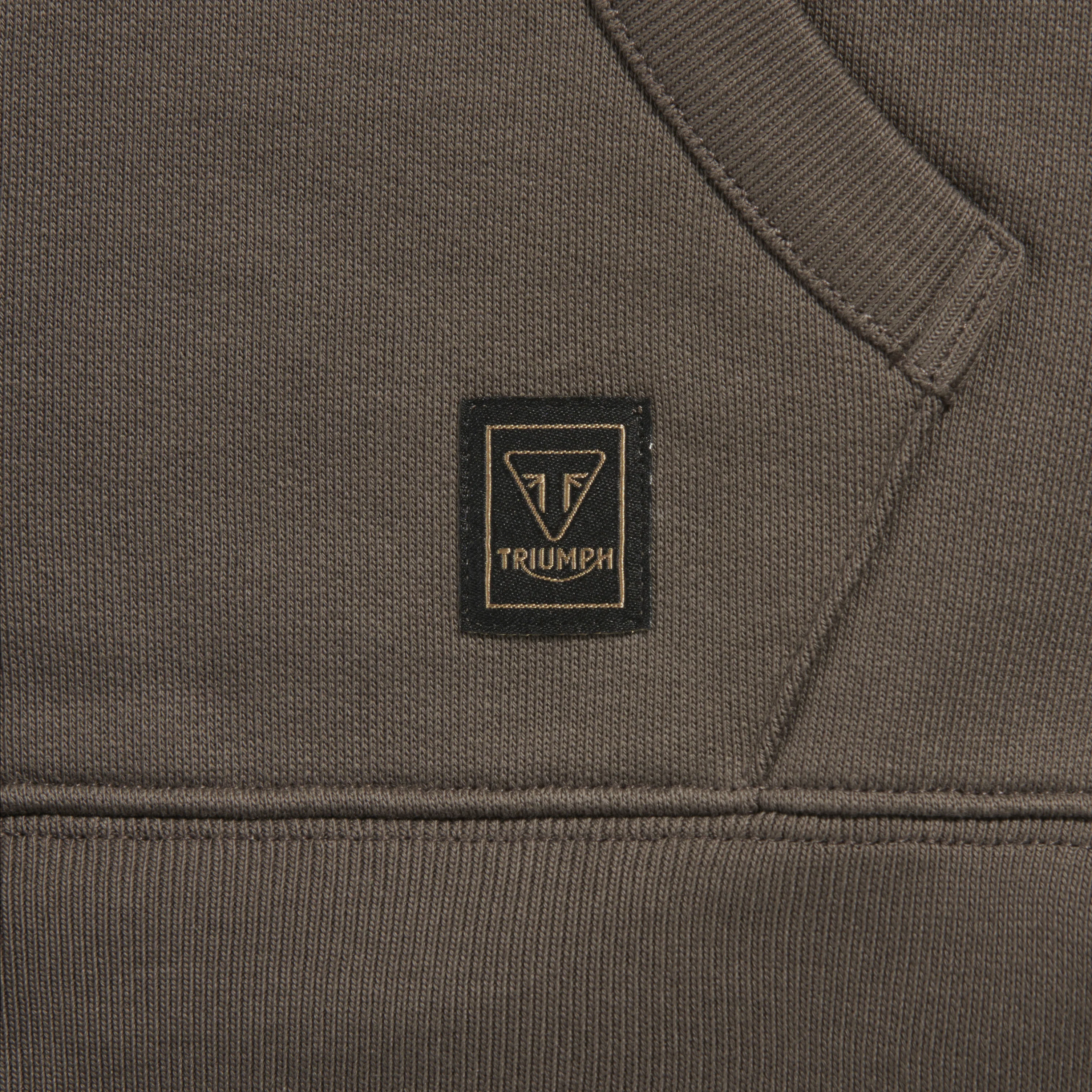 Triumph Mens Digby Hoodie - Iron / Black - Image 3