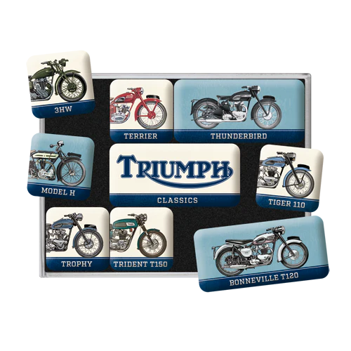 Triumph Model Chart Magnet Set