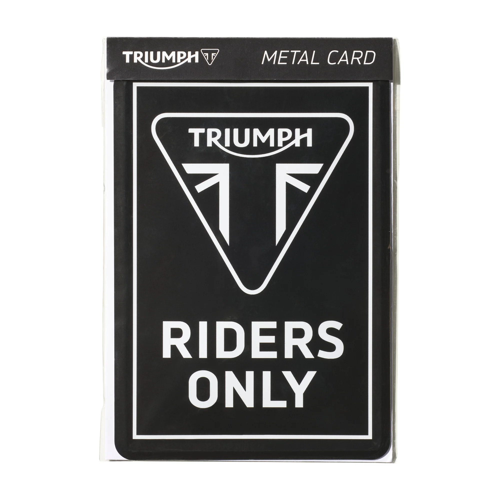 Triumph Riders Only Metal Postcard - Image 2
