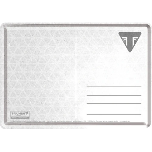 Triumph Sending Smiles Metal Postcard - Image 2